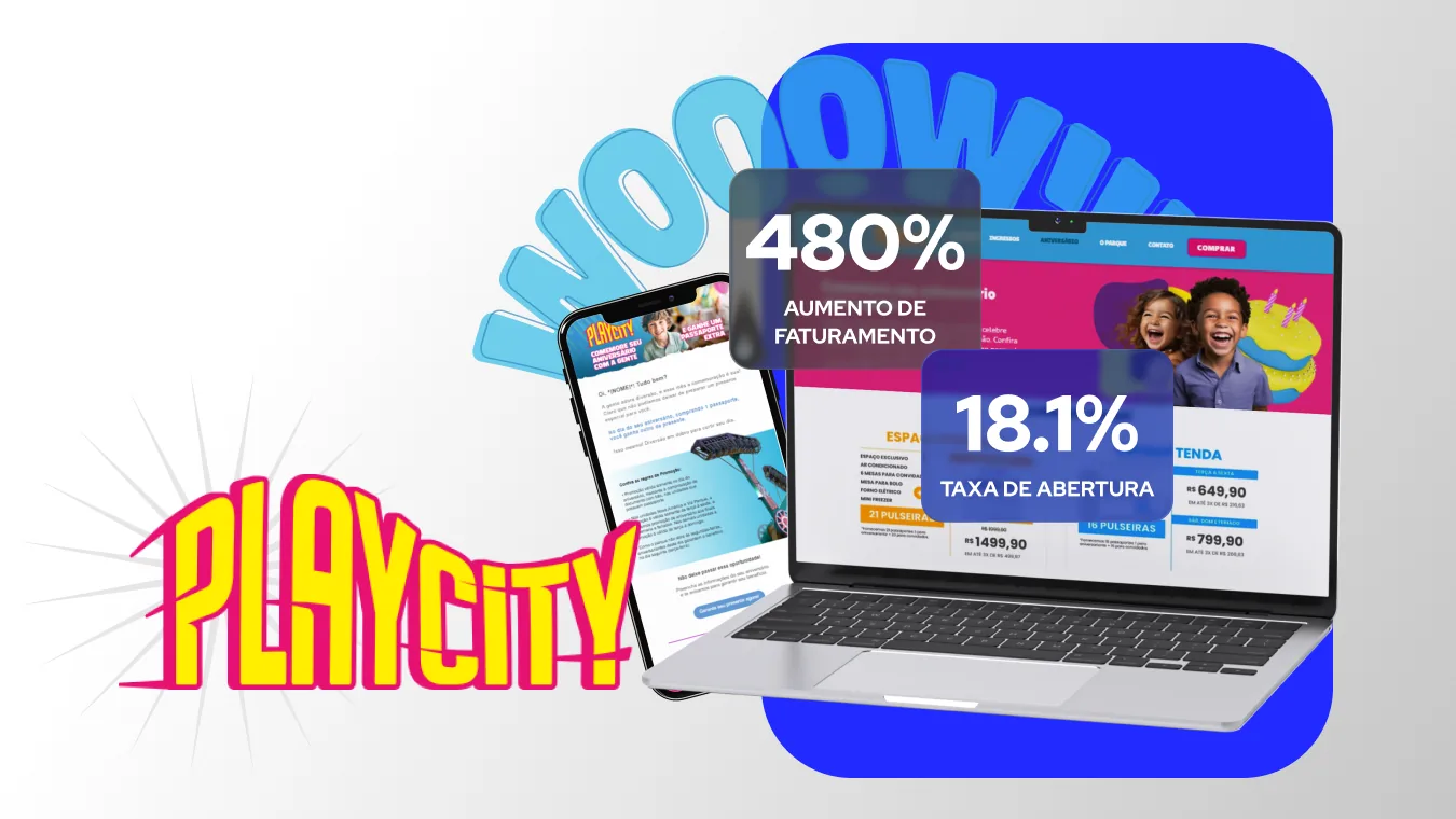 +480% de faturamento digitalizando agendamento de festas em parque de diversão — case Play City e BW8 Martech