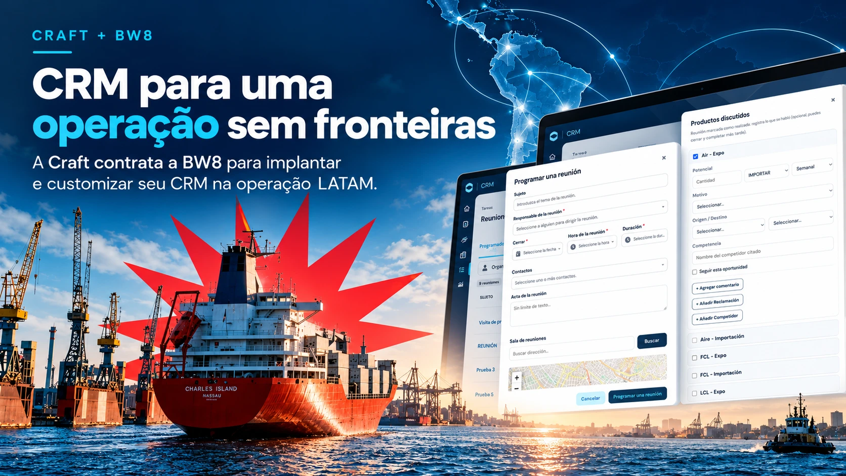 CRM para uma operação sem fronteiras — Craft contrata a BW8 para implantar e customizar o RD Station CRM na operação LATAM